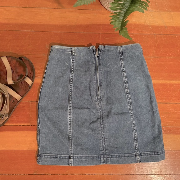 Free People Modern Femme Denim Mini Skirt - Picture 6 of 8